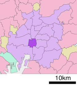 Location of Atsuta ward Nagoya city Aichi prefecture Japan